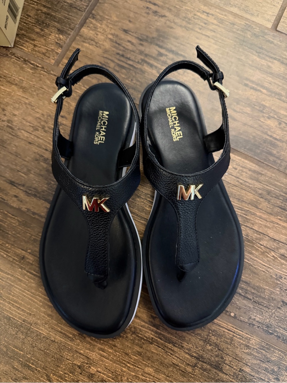 Michael Kors Black Brandy Thong Sandal - Picture 3 of 4